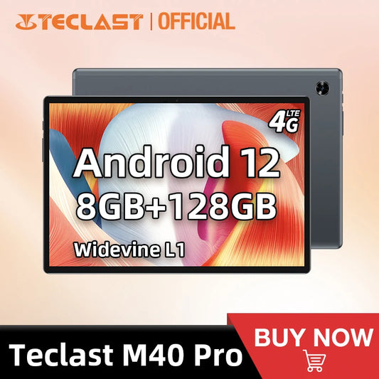 Teclast M40 Pro 2023 Android 12 Tablet 8GB RAM 128GB ROM UNISOC T616 10.1 inch Tablets 1920*1200 4G Dual SIM LTE 7000mAh Type-C - ShopMyNet