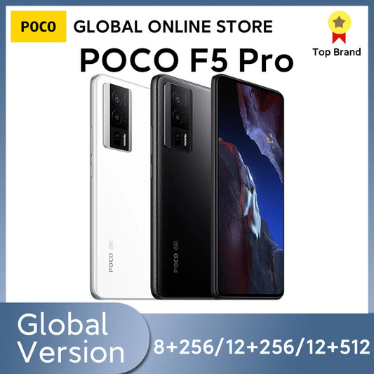 POCO F5 Pro Global Version 256GB/512GB Snapdragon® 8+ Gen 1 6.67"WQHD+120Hz AMOLED DotDisplay 64MP Camera NFC 5G EU Charger